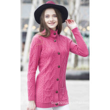 Ladies′ Cashmere Sweater with Pattern (1500002055)